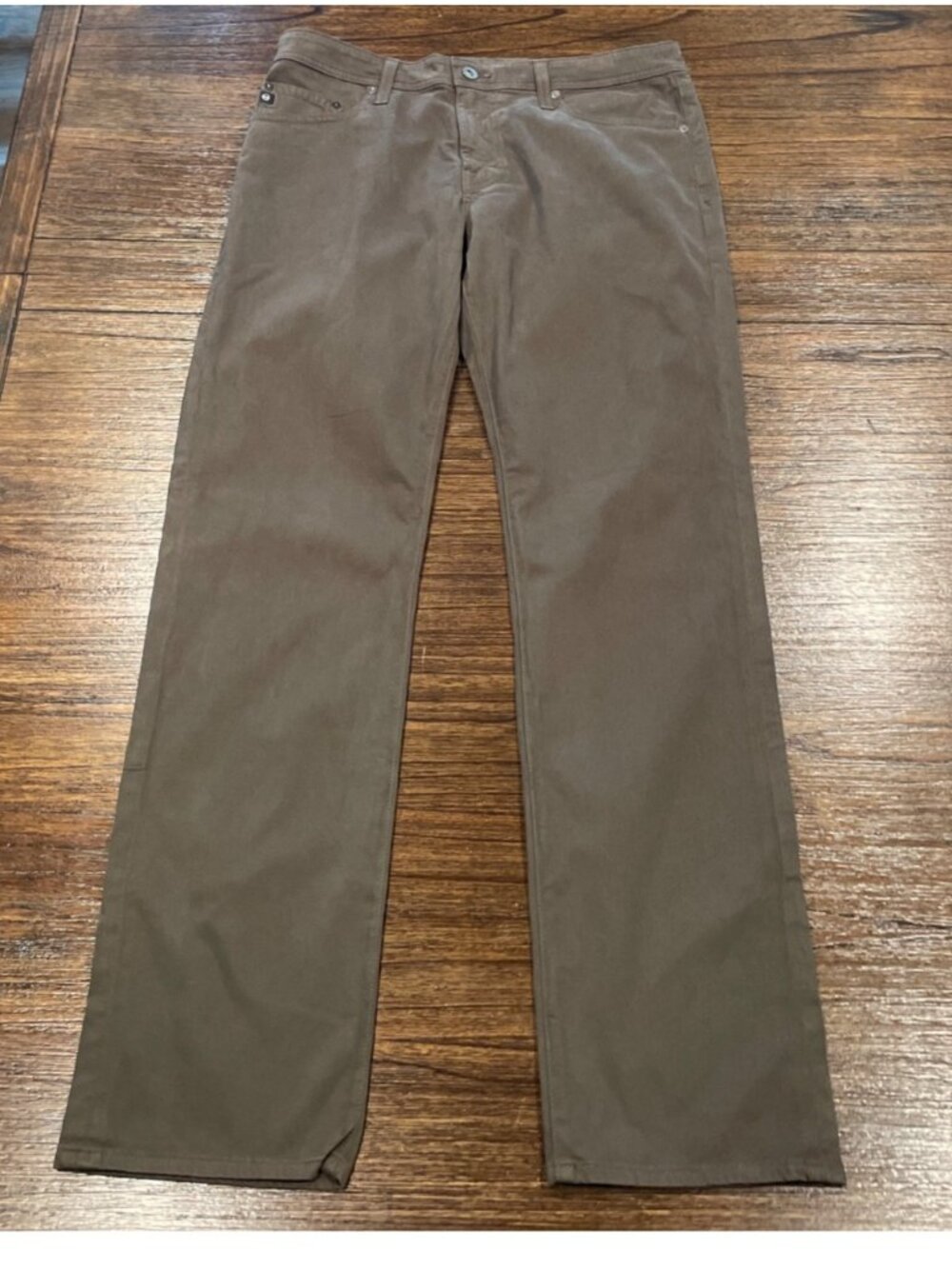 AG Graduate Tailored Pant 32x32 SUD Oilve Taupe Office Workwear Stretch Trouser